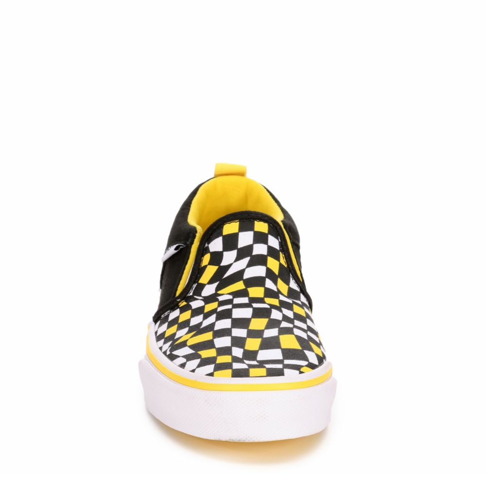 VANS Boys Asher Slip On Sneaker - BLACK