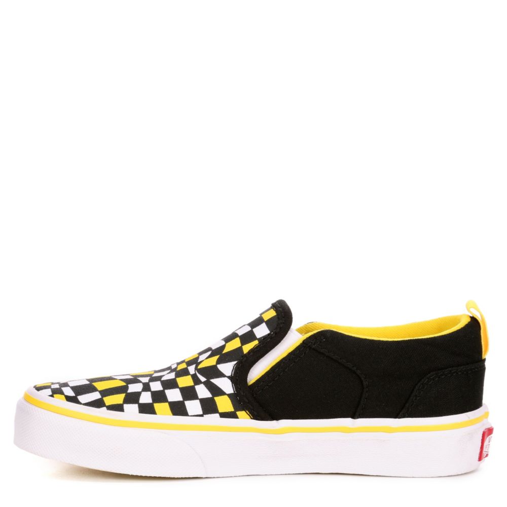 VANS Boys Asher Slip On Sneaker - BLACK