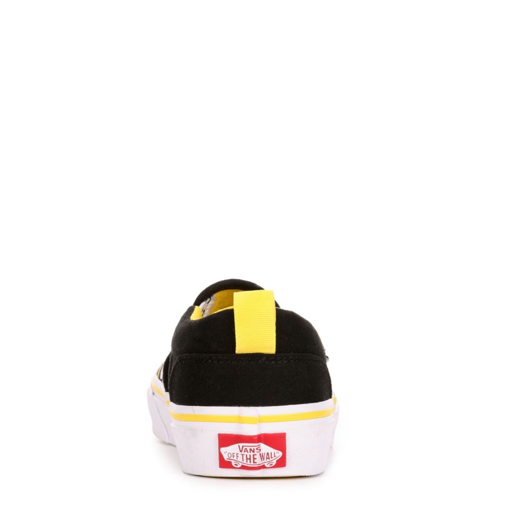 VANS Boys Asher Slip On Sneaker - BLACK