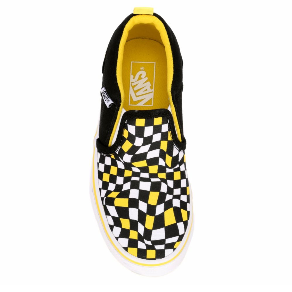 VANS Boys Asher Slip On Sneaker - BLACK