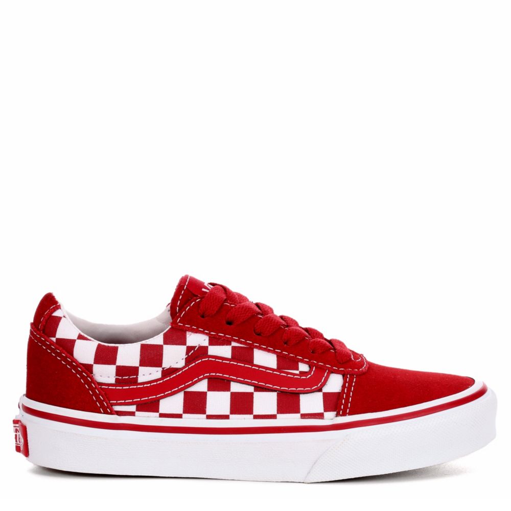 boys vans red