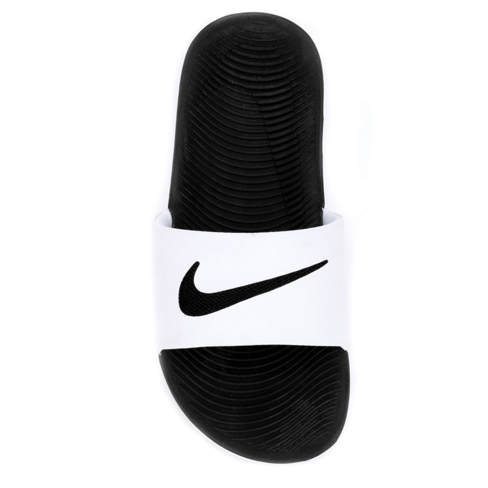 NIKE Boys Kawa Slide Sandal - WHITE