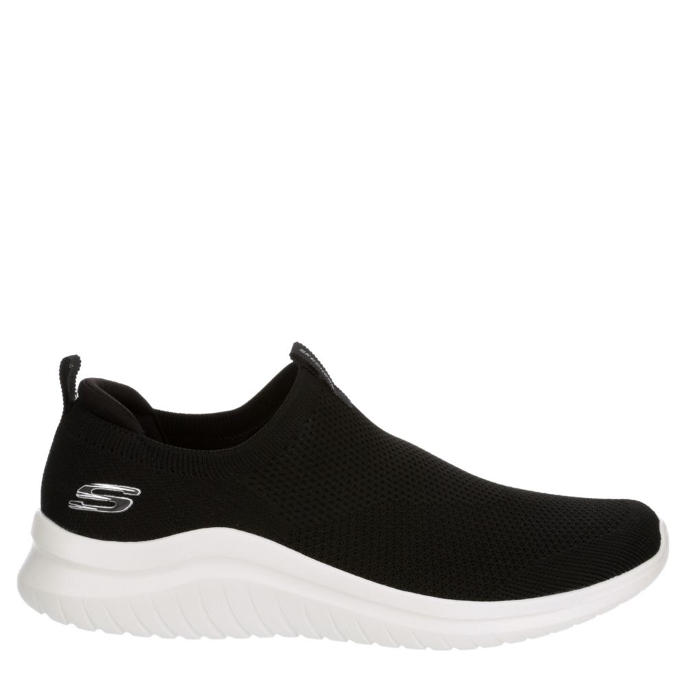 skechers ultra flex slip on black