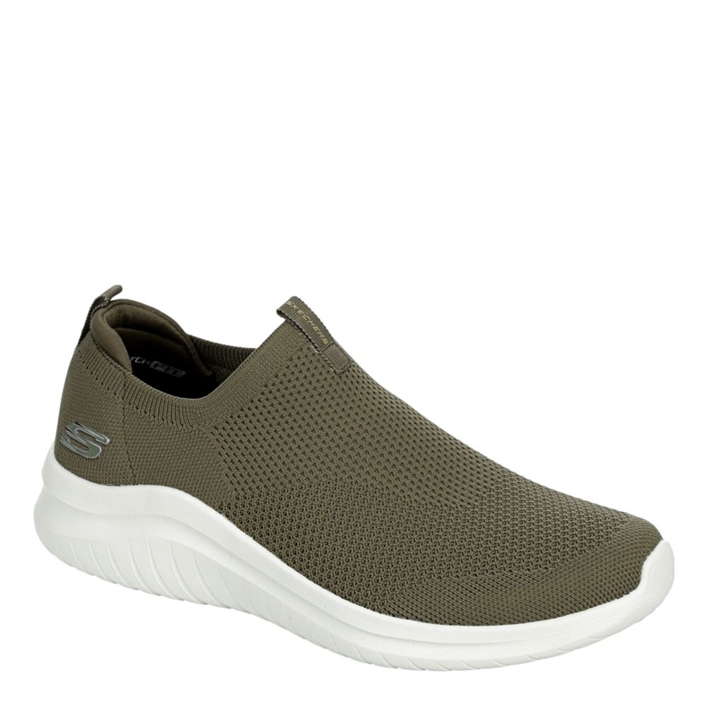 skechers memory foam mens olive