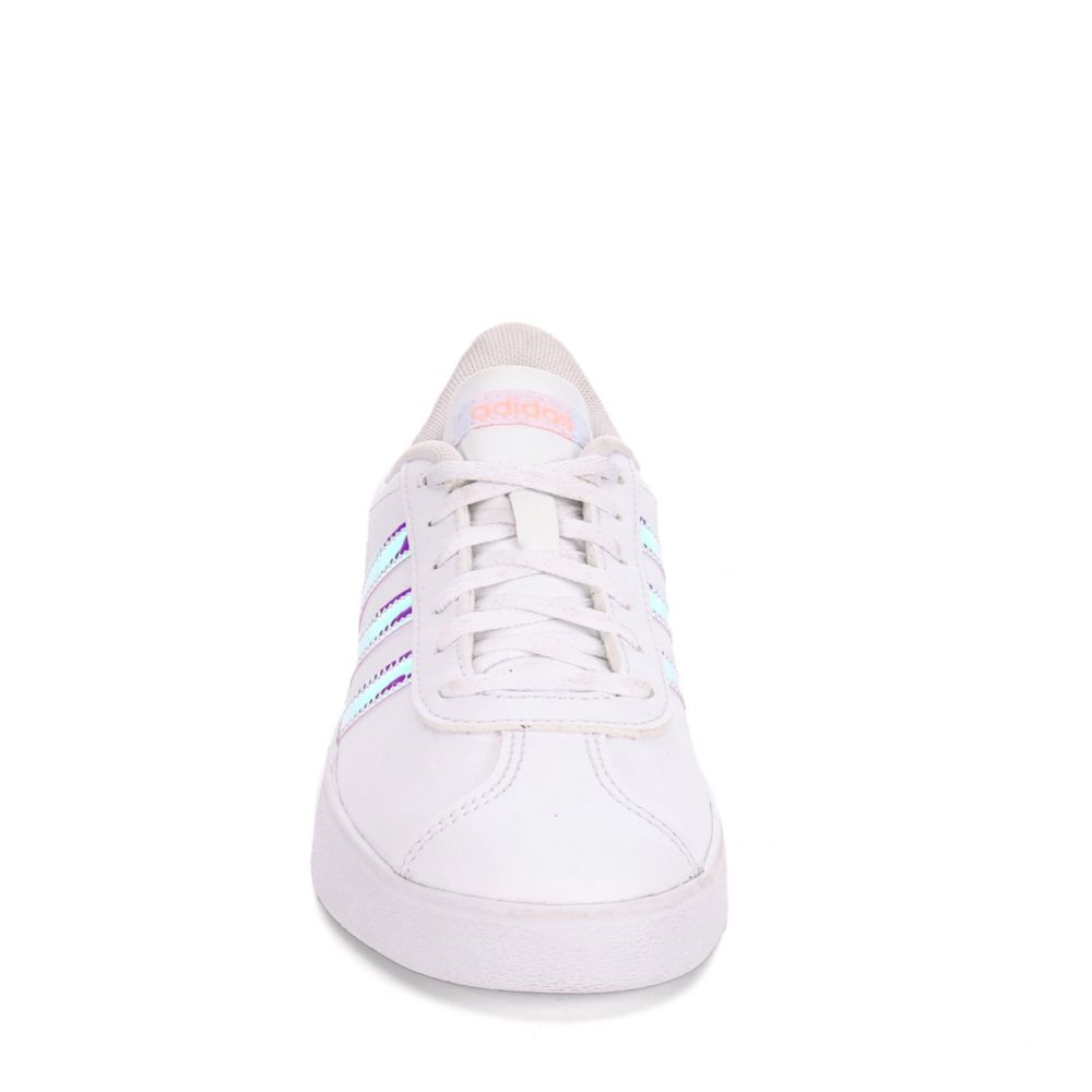 ADIDAS Girls Vl Court 2.0 Sneaker - WHITE