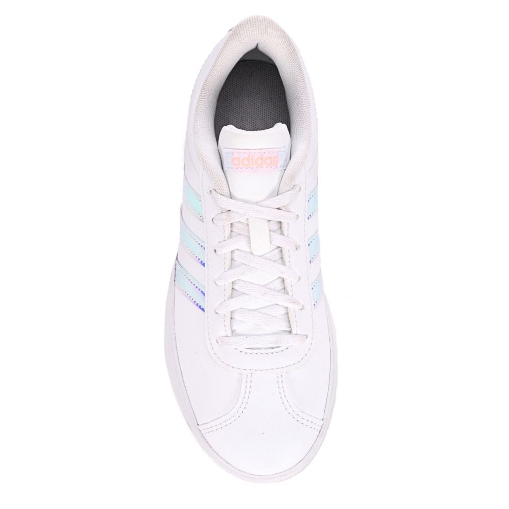 ADIDAS Girls Vl Court 2.0 Sneaker - WHITE