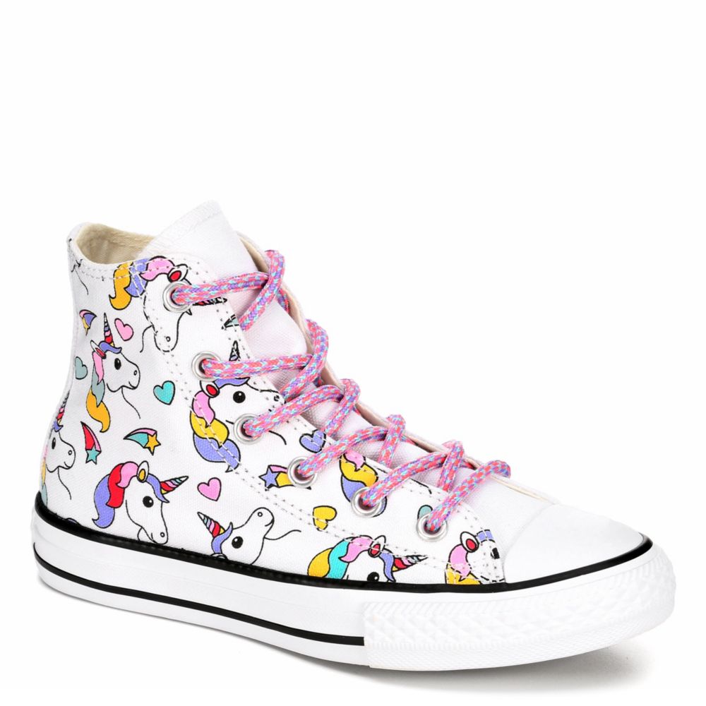 White Converse Girls Chuck Taylor All Star High Sneaker | Athletic ...