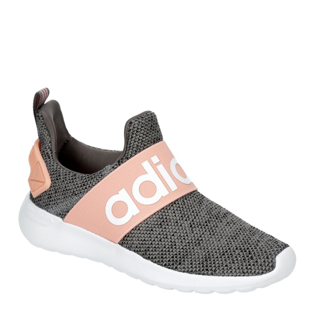 Grey Adidas Girls Lite Racer Adapt Sneaker | Athletic | Off Broadway Shoes