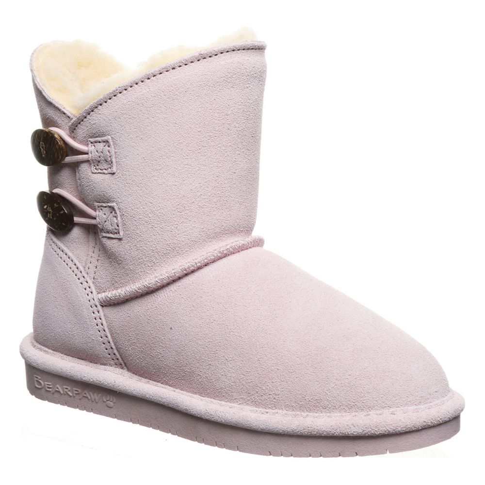 dusky pink boots