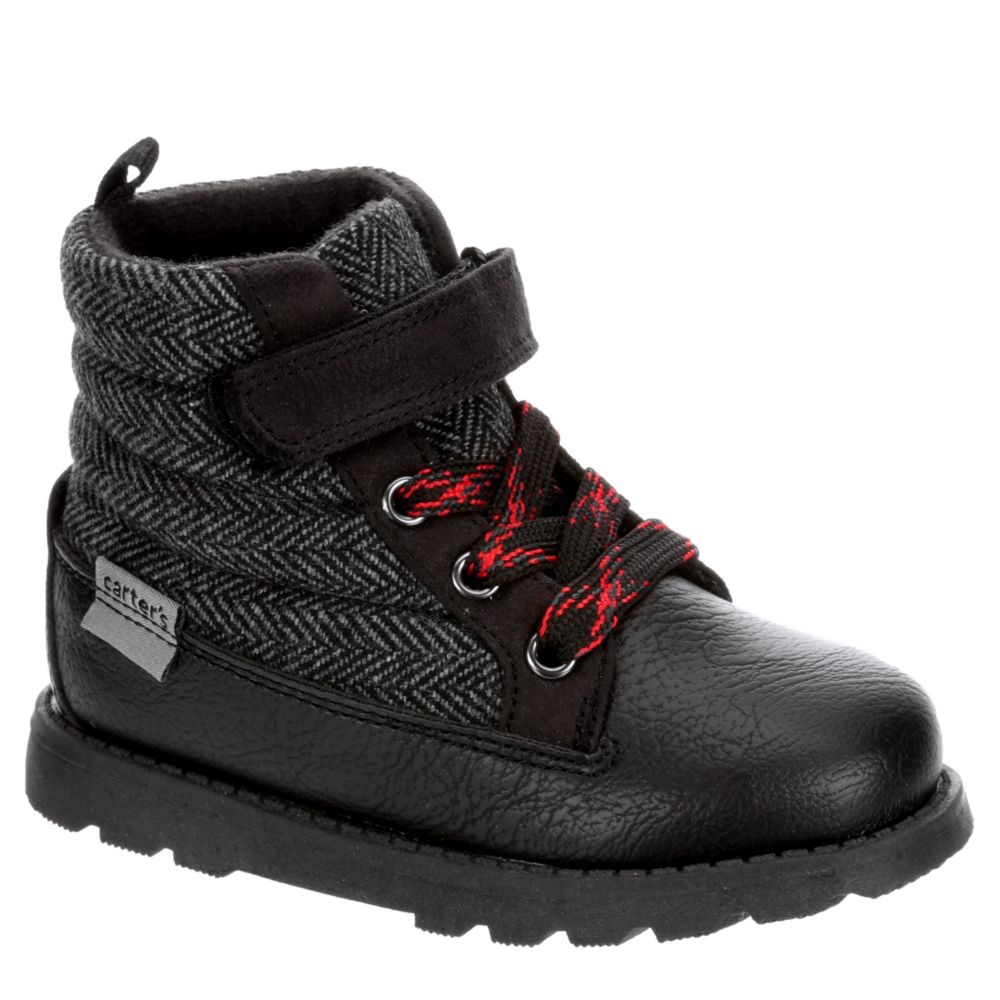 infant black boots