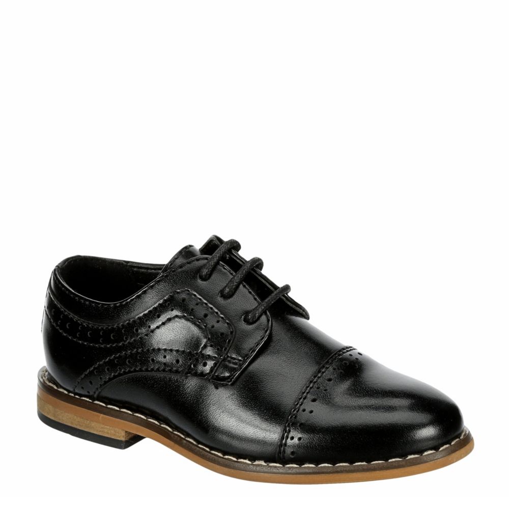 STACY ADAMS Boys Infant Boys Dickinson Cap Toe Dress Oxford - BLACK