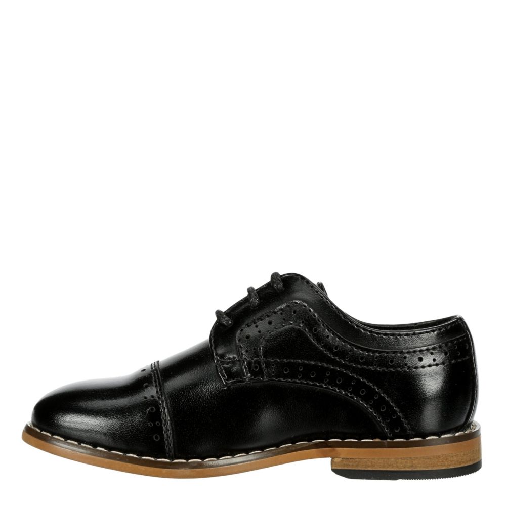 STACY ADAMS Boys Infant Boys Dickinson Cap Toe Dress Oxford - BLACK