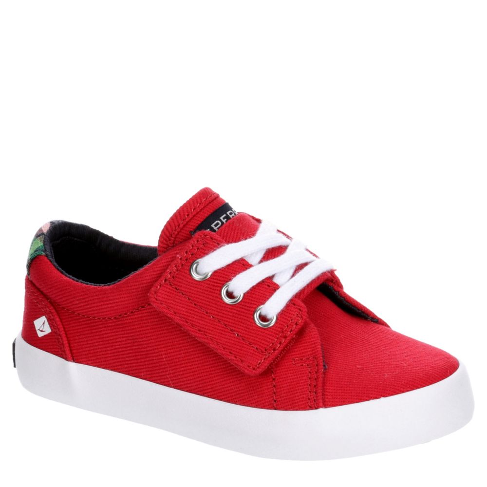 red sperry shoes