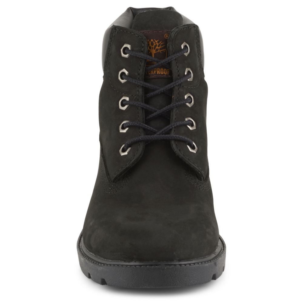 timberland boys black boots