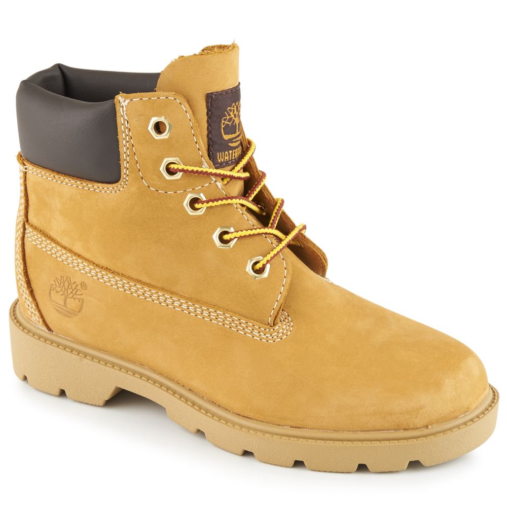 yellow work boots