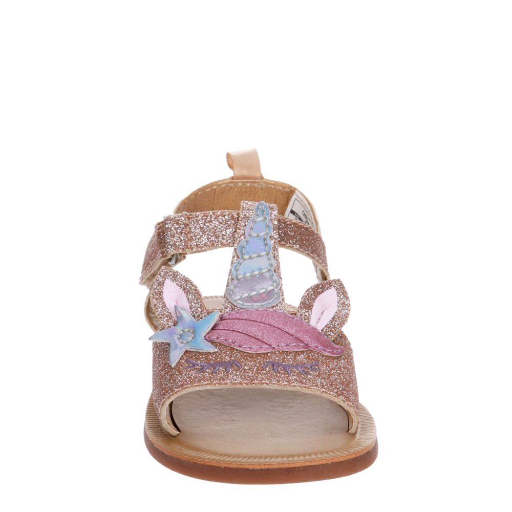 OSHKOSH B`GOSH Girls Infant Louise Unicorn Sandal - PALE PINK