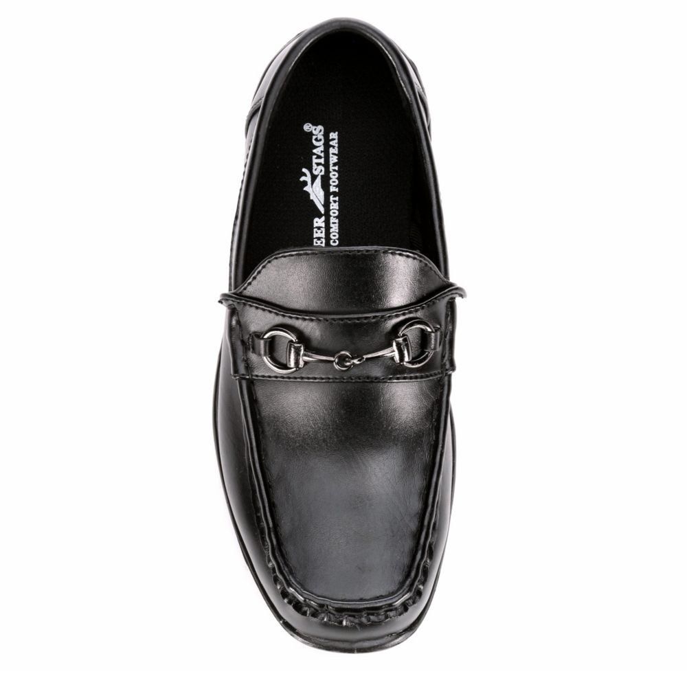 DEER STAGS Boys Latch Loafer - BLACK
