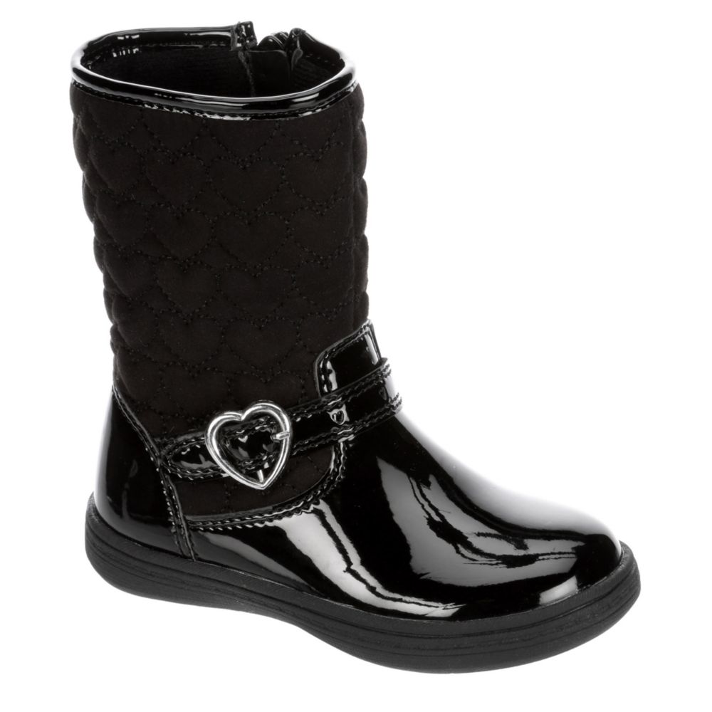 infant girls black boots