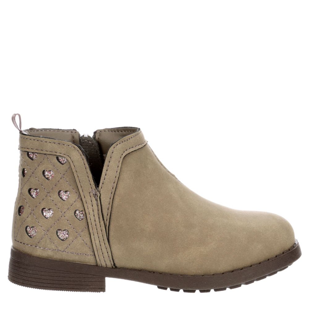 OSHKOSH B`GOSH Girls Infant Raine Ankle Bootie - TAUPE