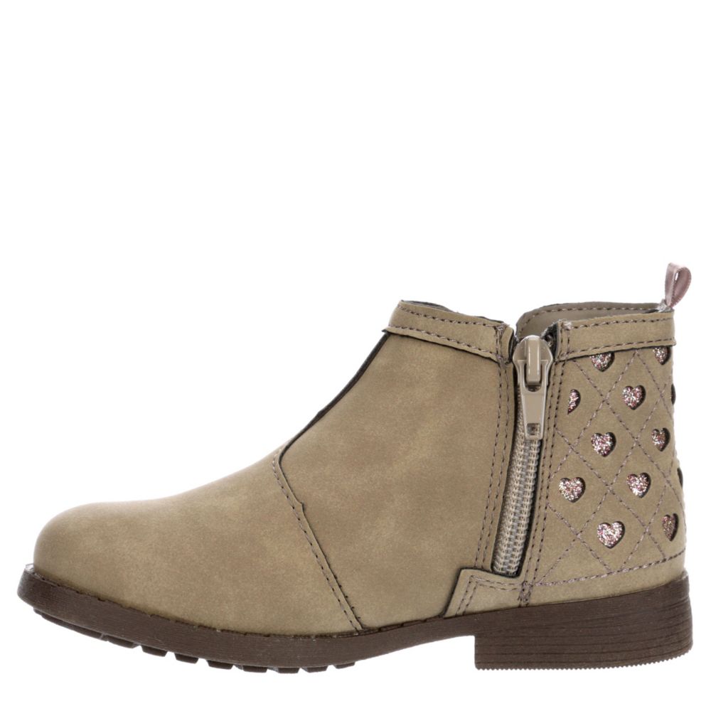 OSHKOSH B`GOSH Girls Infant Raine Ankle Bootie - TAUPE