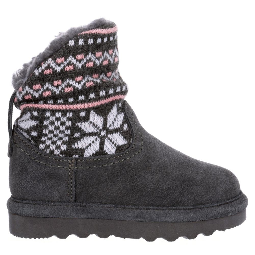 BEARPAW Girls Infant Virginia Boot - GREY