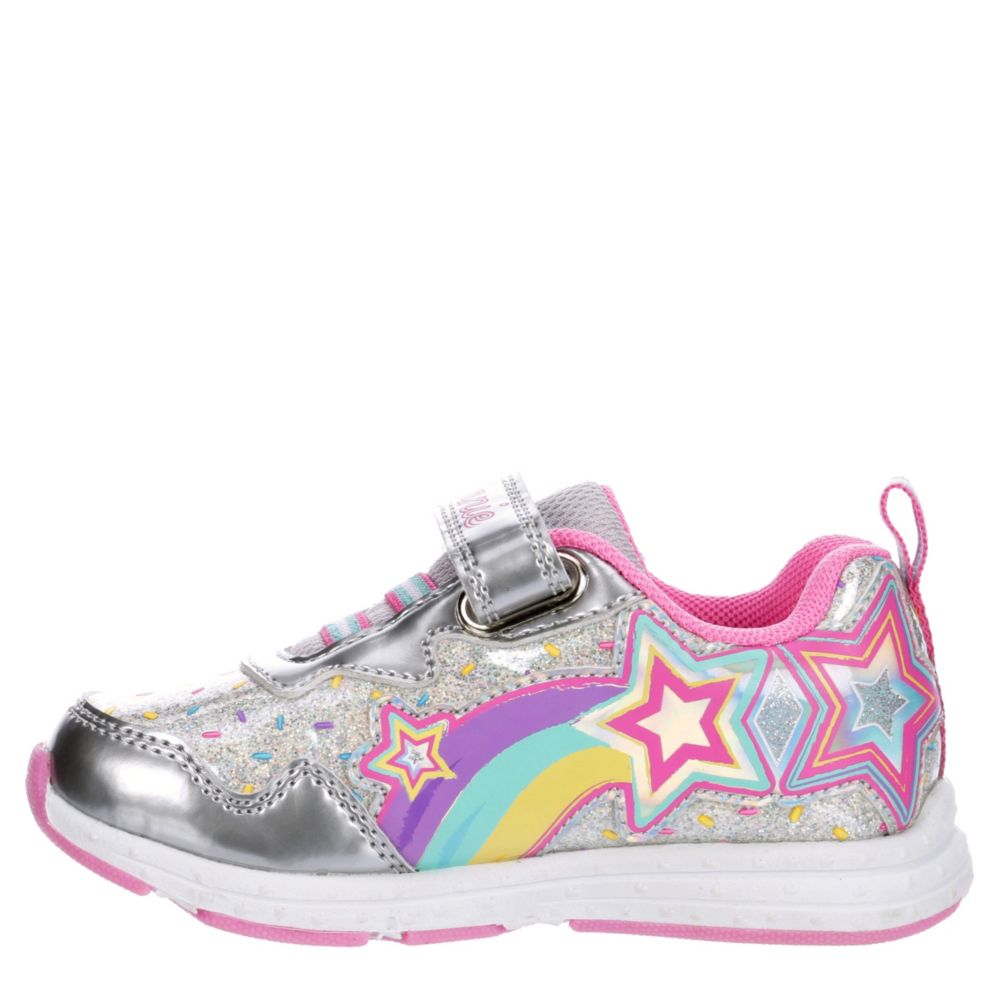 JOSMO Girls Infant Minnie Mouse Velcro Sneaker - SILVER