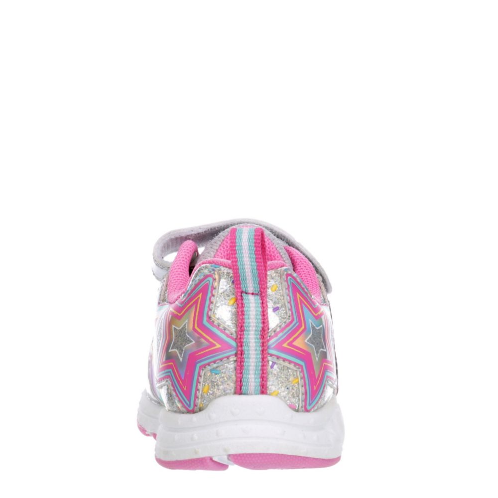 JOSMO Girls Infant Minnie Mouse Velcro Sneaker - SILVER