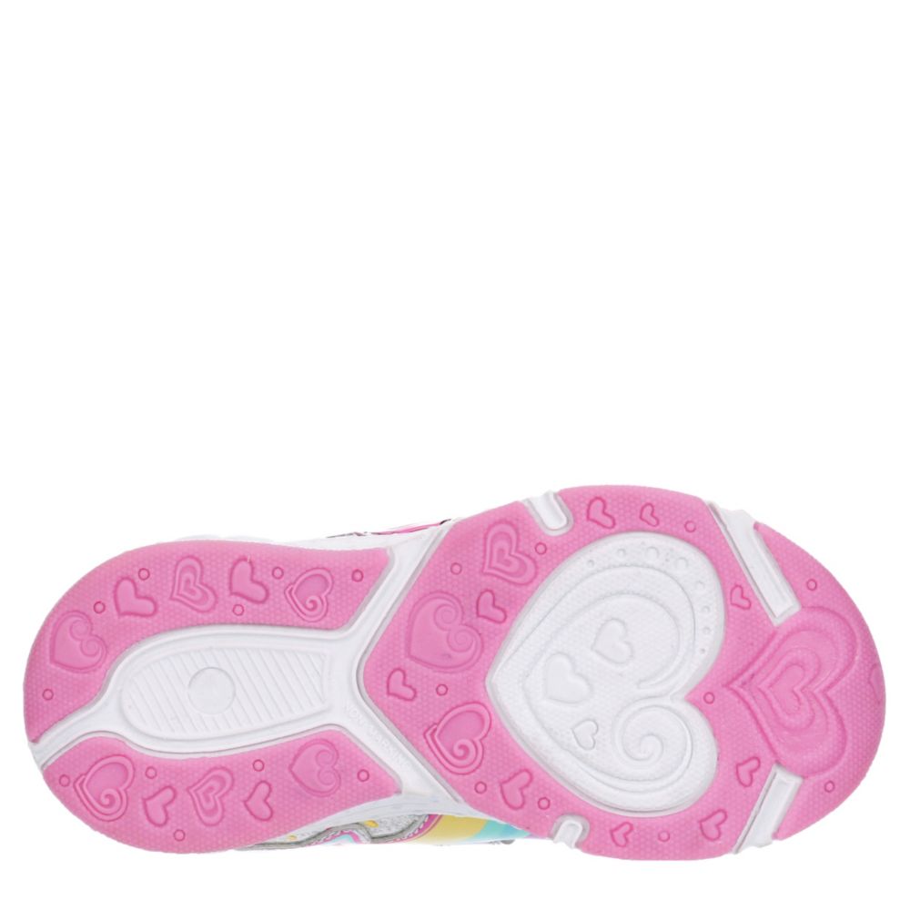 JOSMO Girls Infant Minnie Mouse Velcro Sneaker - SILVER