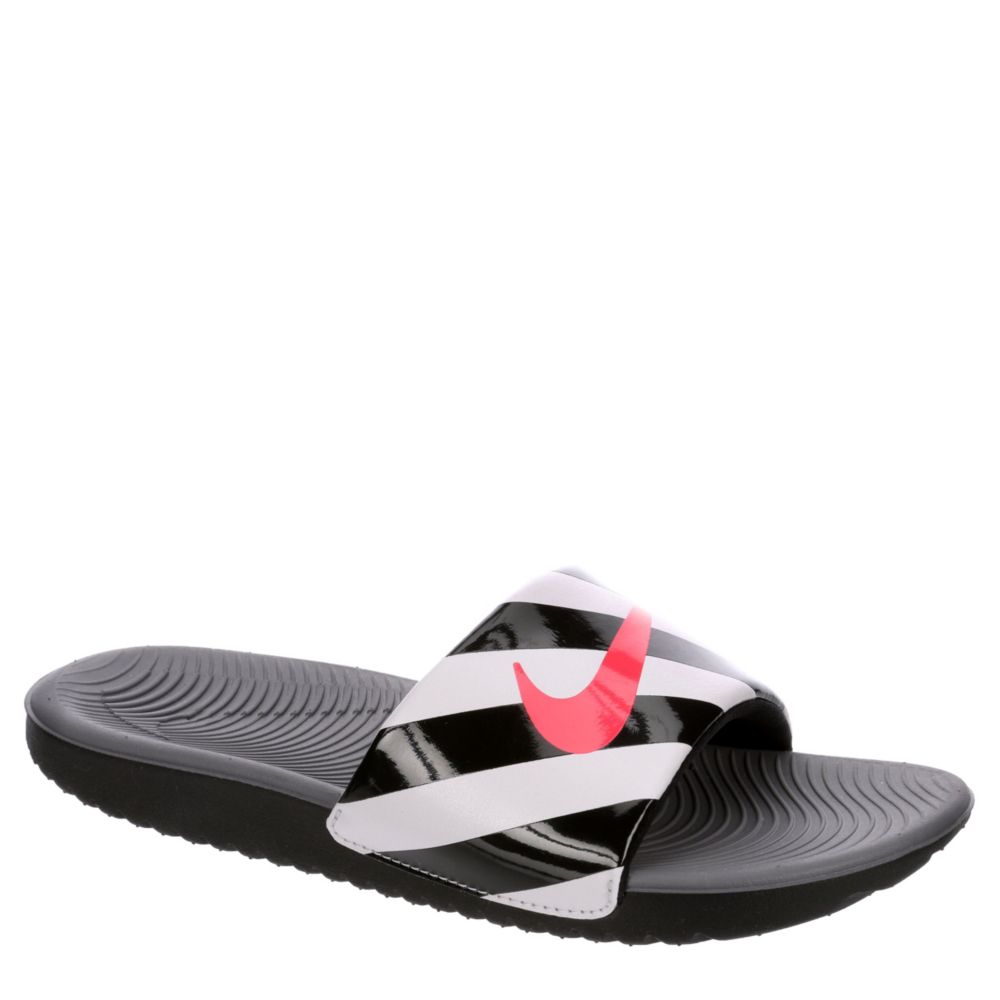 NIKE Boys Kawa Slide Sandal - BLACK