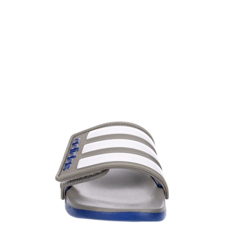 ADIDAS Boys Adilette Comfort Slide Sandal - GREY