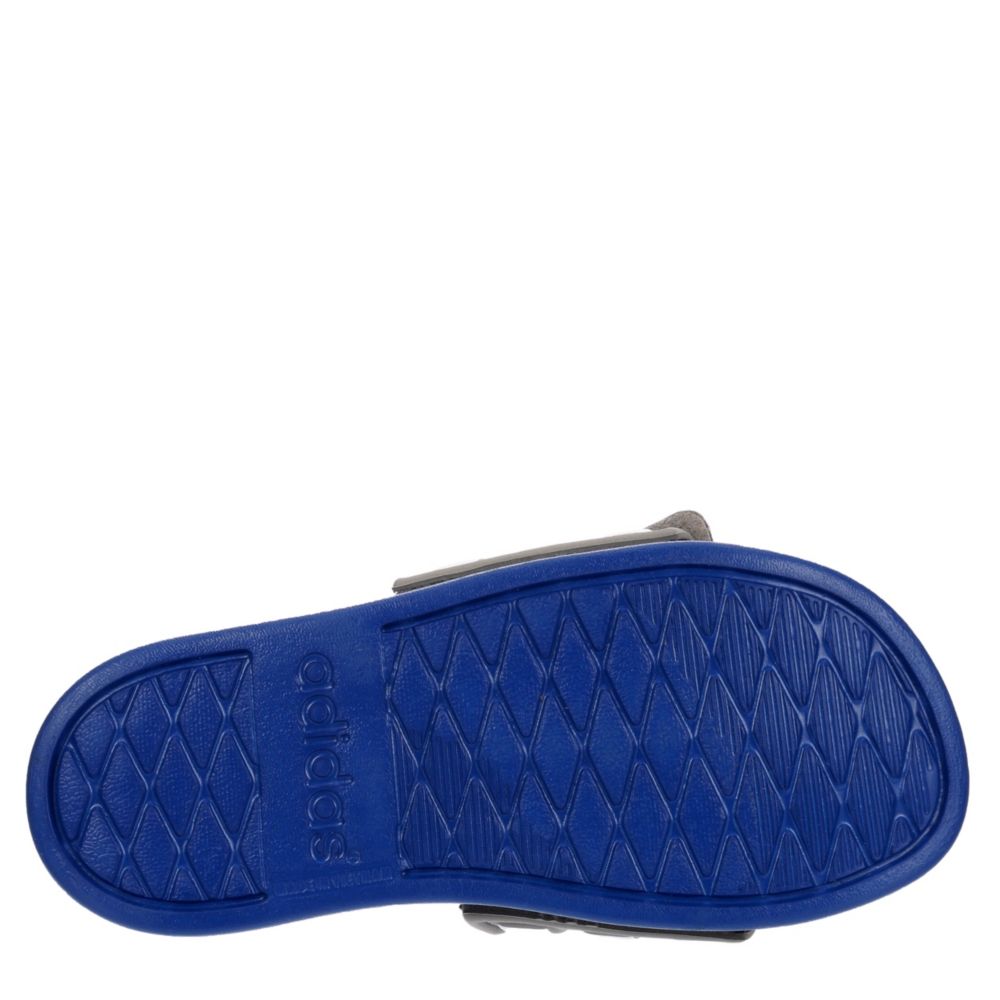 ADIDAS Boys Adilette Comfort Slide Sandal - GREY