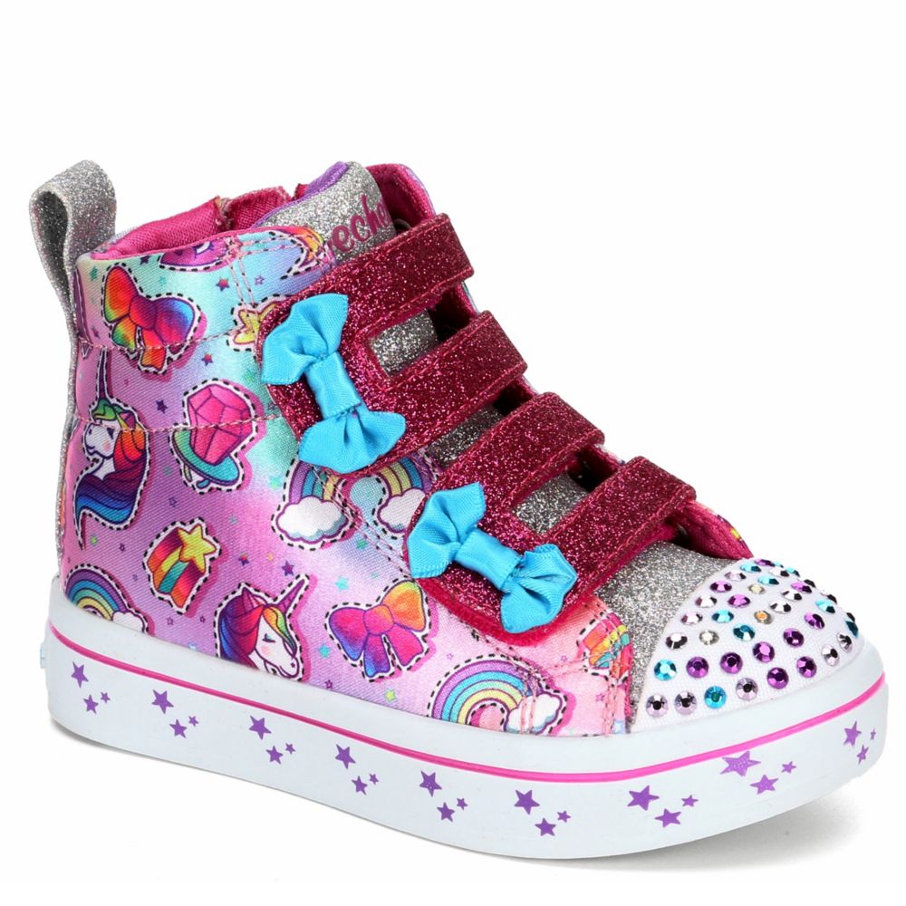 Multicolor Skechers Kids Girls Infant Lighted Twinkle Toes Sneaker ...