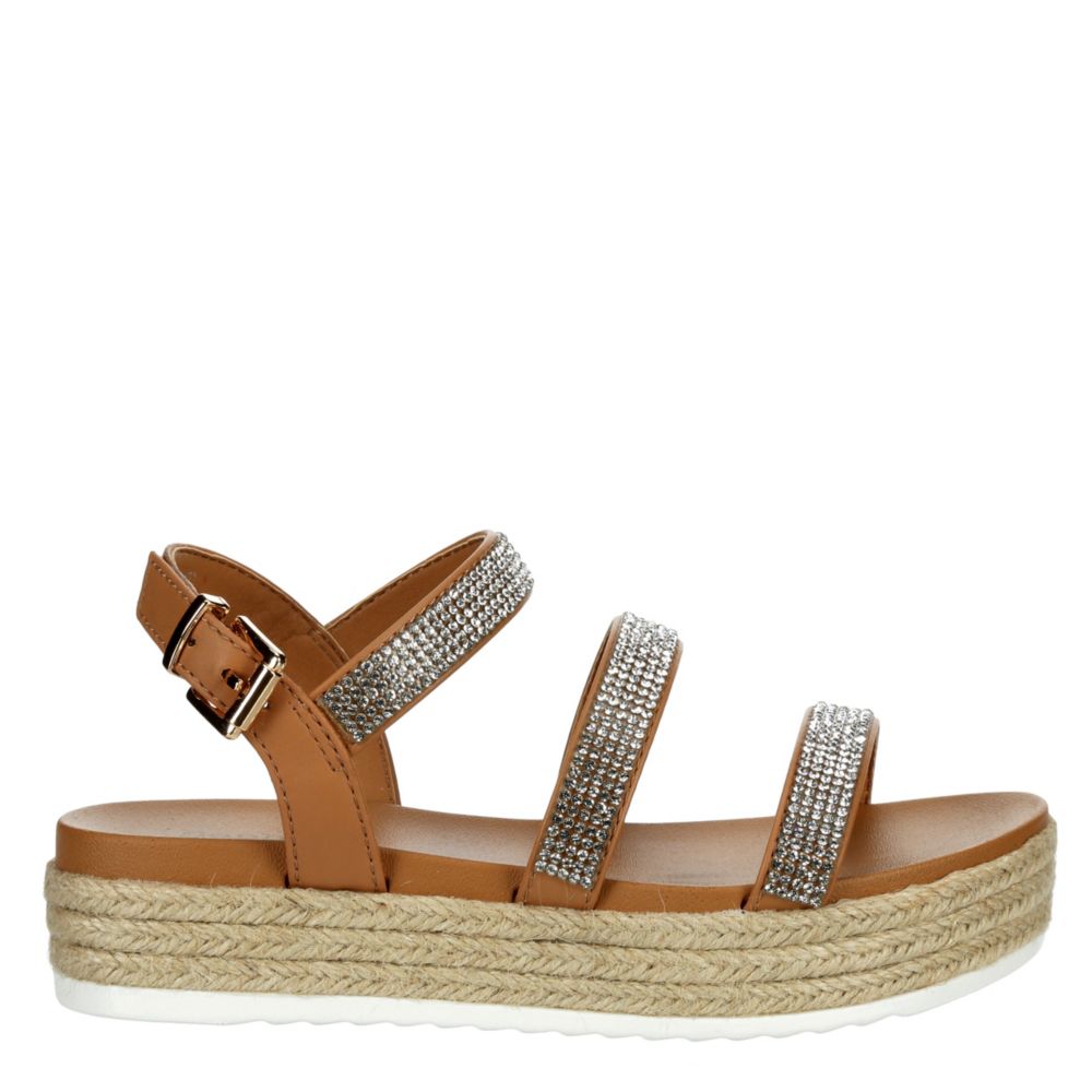 Girls Zirconia Platform Sandal