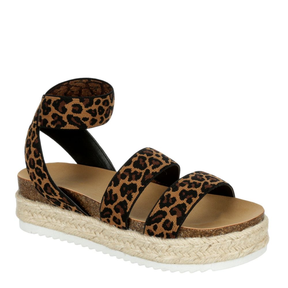 MADDEN GIRL Girls Mcymblee Platform Sandal - LEOPARD