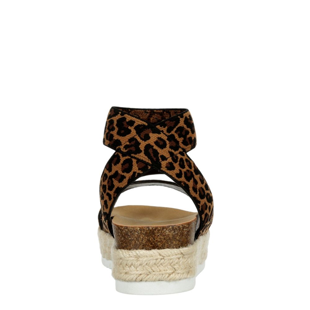 MADDEN GIRL Girls Mcymblee Platform Sandal - LEOPARD