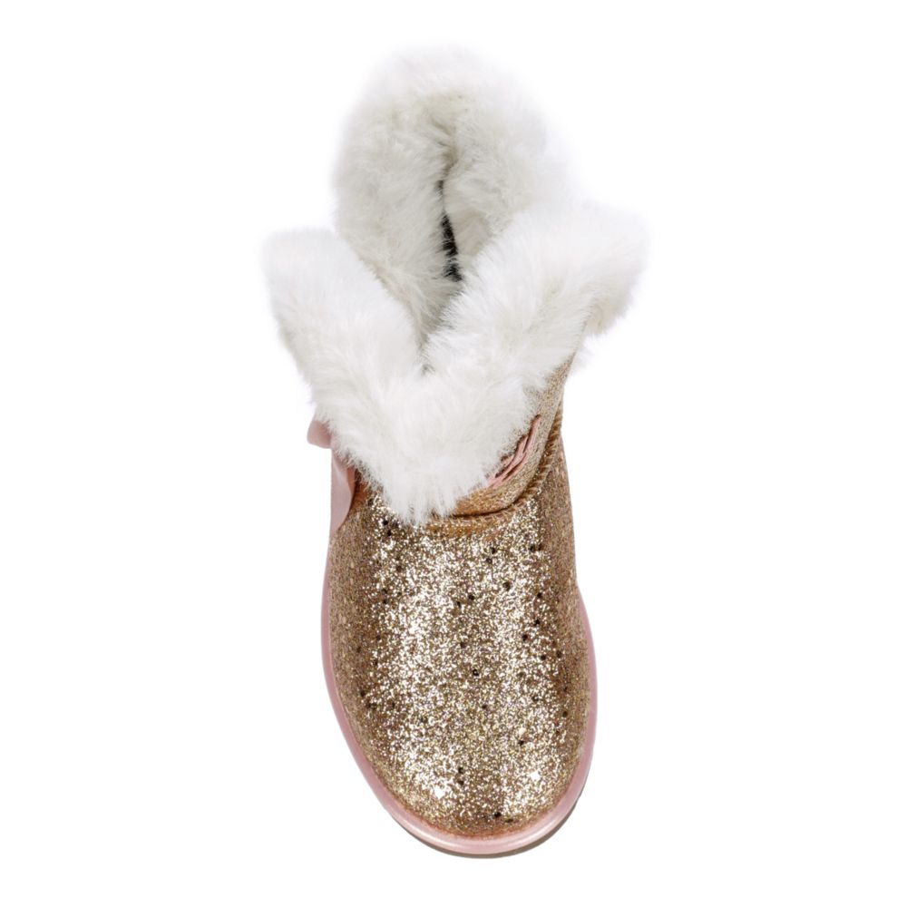 JUICY COUTURE Girls Windsor Glitter Cozy Boot - ROSE GOLD