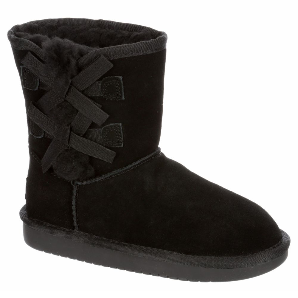 KOOLABURRA by UGG Girls Victoria Short Cozy Boot - BLACK