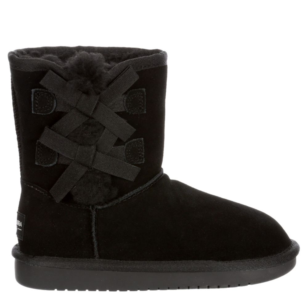 KOOLABURRA by UGG Girls Victoria Short Cozy Boot - BLACK