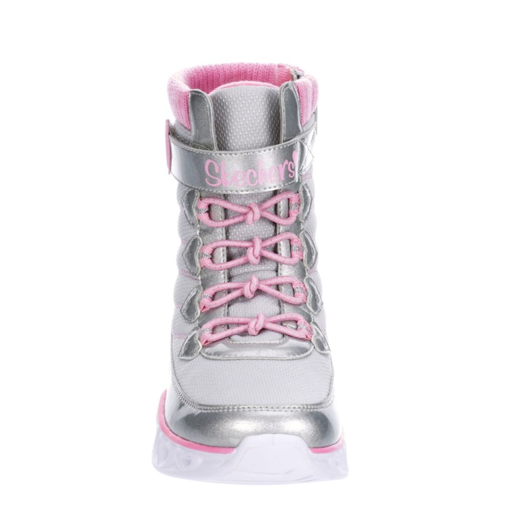 SKECHERS KIDS Girls Heart Lights - GREY