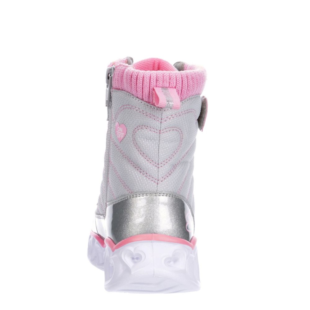 SKECHERS KIDS Girls Heart Lights - GREY