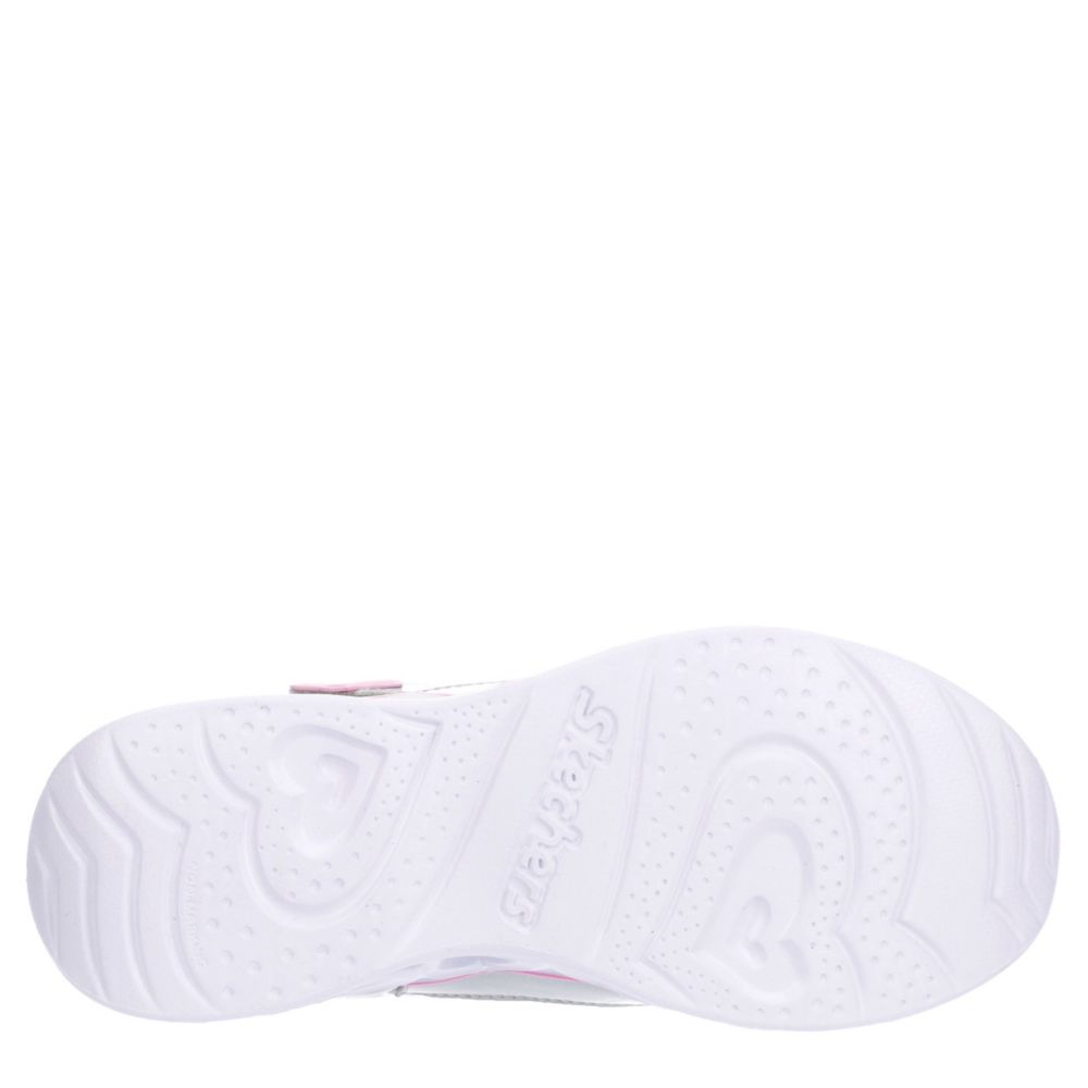 SKECHERS KIDS Girls Heart Lights - GREY