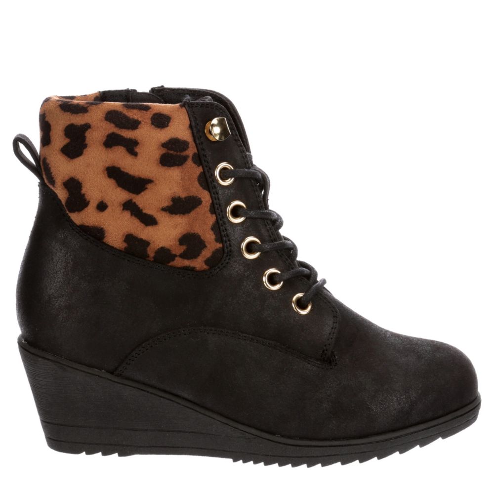 REPORT Girls Wrill Wedge Bootie - BLACK