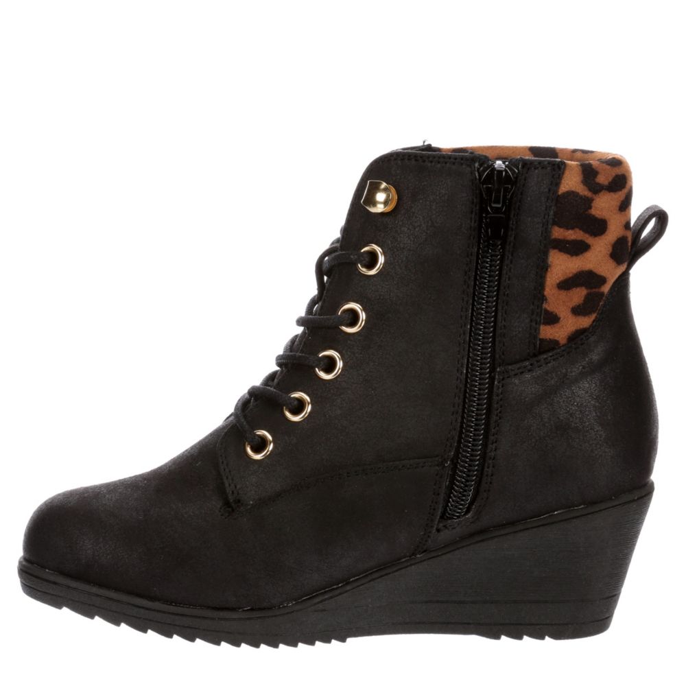REPORT Girls Wrill Wedge Bootie - BLACK