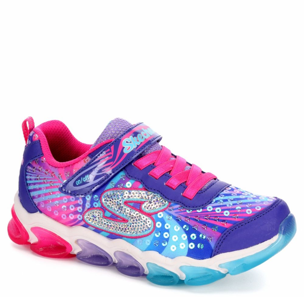 Purple Skechers Kids Girls Jelly Beams Athletic Off Broadway Shoes
