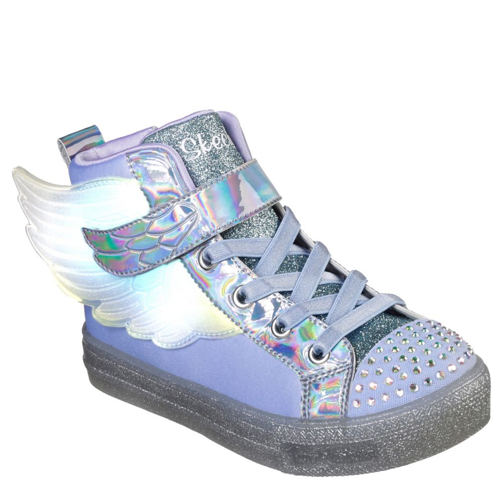 girls purple skechers