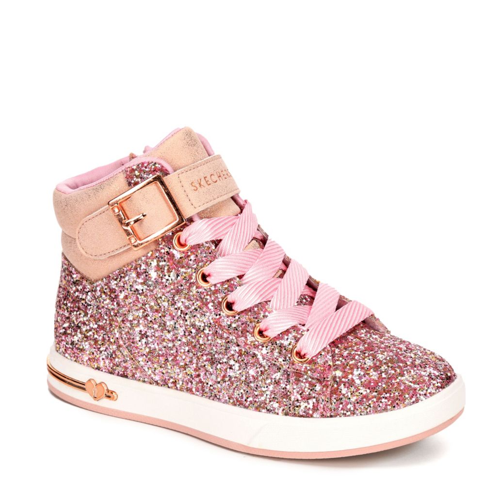 skechers rose gold high tops