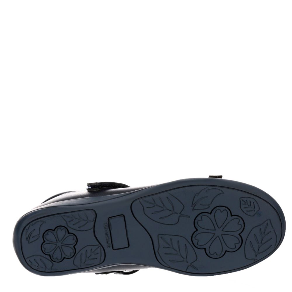 NINA KIDS Girls Luna Mary Jane Flat - NAVY