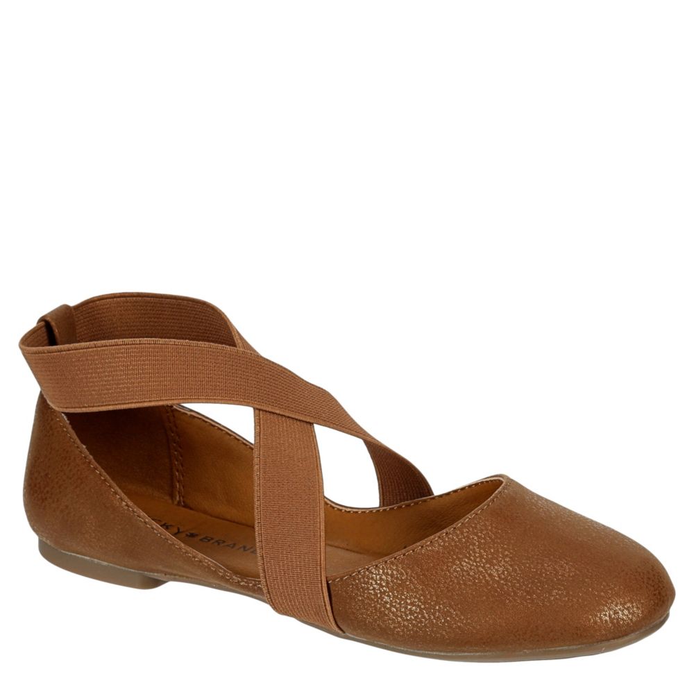 LUCKY BRAND Girls Envie Flat - TAN
