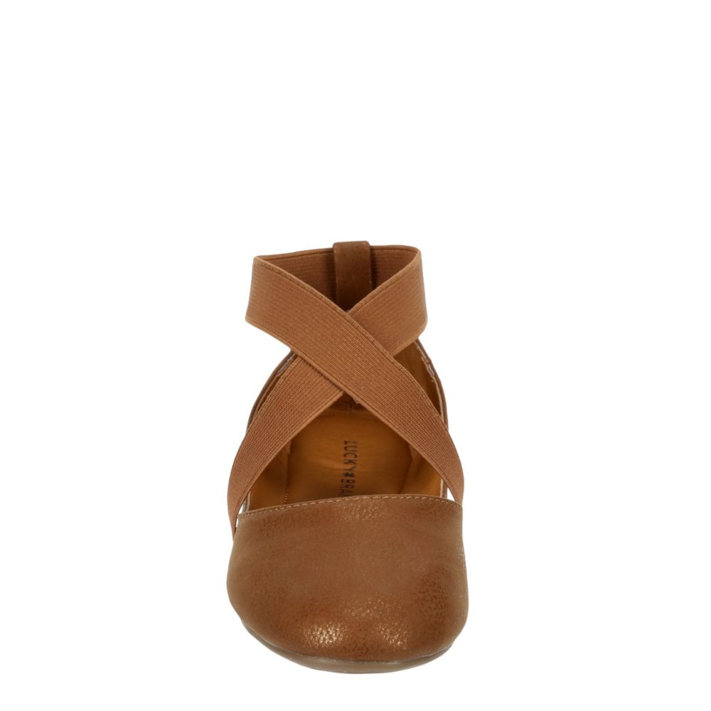 LUCKY BRAND Girls Envie Flat - TAN