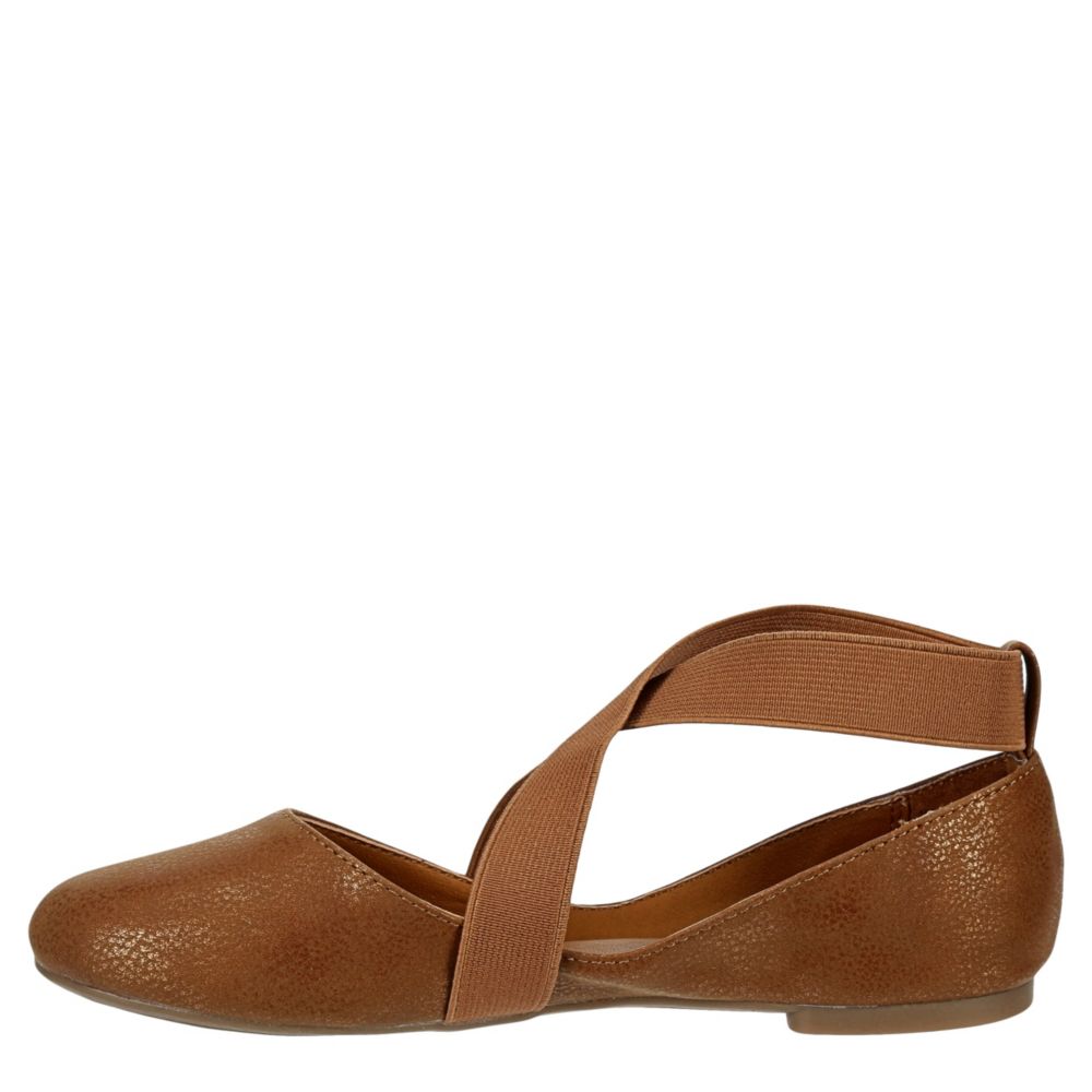 LUCKY BRAND Girls Envie Flat - TAN